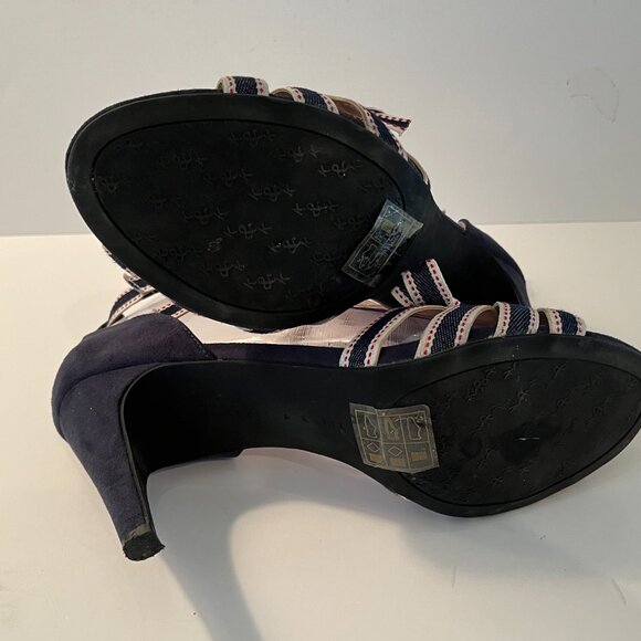 Kelly & Katie Faux Suede Open Toe Strappy High Heel Sandals ~ Women's Size 8.5M - Picture 12 of 14